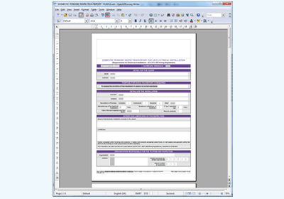 Domestic electrical Installation Certificate